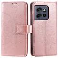 Motorola Edge 50 Neo Mandala Series Portemonnee-hoesje - Rose Gold