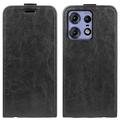 Motorola Edge 50 Pro Verticale Flip Hoesje met Kaartsleuf