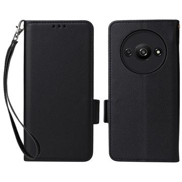 Motorola Edge 50 Ultra/Moto X50 Ultra Portemonnee Hoesje met Magnetische Sluiting - Zwart