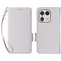 Motorola Edge 50 Ultra/Moto X50 Ultra Portemonnee Hoesje Magnetische Sluiting - Wit