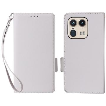 Motorola Edge 50 Ultra/Moto X50 Ultra Portemonnee Hoesje Magnetische Sluiting - Wit