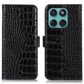 Motorola Edge 60 Fusion Crocodile Series Wallet Leren Hoesje met RFID
