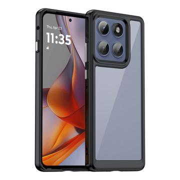 Motorola Edge 60 Pro Anti-Shock Hybride Hoesje - Zwart