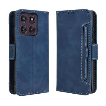 Motorola Edge 60 Pro kaarthouder portemonnee hoesje - Blauw