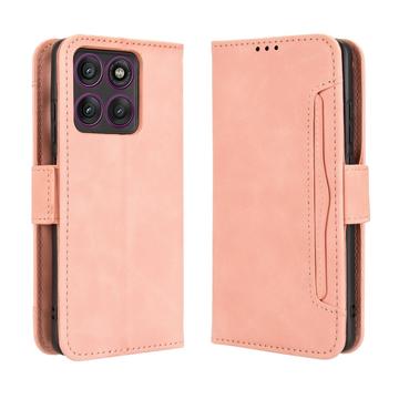Motorola Edge 60 Pro kaarthouder portemonnee hoesje - Roze
