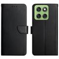 Motorola Edge 60 Pro Leren Wallet Hoesje met Statief - Zwart