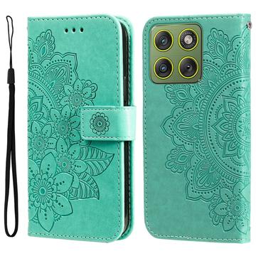 Motorola Edge 70 Mandala Series Portemonnee-hoesje - Groen