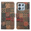 Motorola Edge 70 Max Boheems Portemonnee Hoesje - Bloemblaadjes