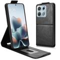 Motorola Edge 70 Max Verticale Flip Hoesje met standaard - Zwart