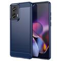 Motorola Moto G Stylus 5G (2024) Geborsteld TPU Hoesje - Koolstofvezel