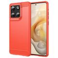 Motorola Moto G Stylus 5G (2025) Geborsteld TPU Hoesje - Koolstofvezel