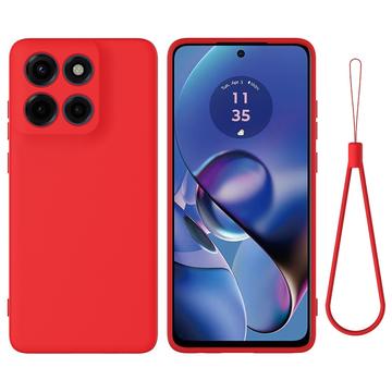 Motorola Moto G Stylus 5G (2025) Vloeibare siliconen hoesje met polsbandje