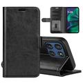 Motorola Moto G Stylus 5G (2025)/Edge 60 Stylus Portemonnee Hoesje Magnetische Sluiting - Zwart