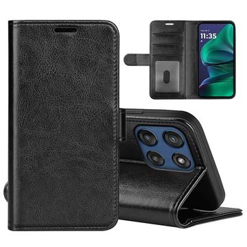 Motorola Moto G Stylus 5G (2025)/Edge 60 Stylus Portemonnee Hoesje Magnetische Sluiting - Zwart