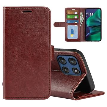 Motorola Moto G Stylus 5G (2025)/Edge 60 Stylus Portemonnee Hoesje met Magnetische Sluiting - Bruin