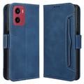 Motorola Moto G05/E15 Cardholder Series Portemonnee Hoesje - Blauw
