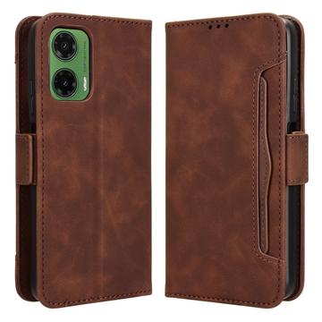 Motorola Moto G35 kaarthouder portemonnee hoesje - Bruin