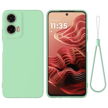 Motorola Moto G35 Liquid Siliconen Hoesje - Groen