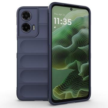 Motorola Moto G35 Rugged TPU Hoesje - Donkerblauw