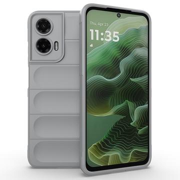 Motorola Moto G35 Rugged TPU Hoesje - Lichtgrijs