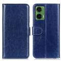 Motorola Moto G35 Portemonnee Hoesje met Magnetische Sluiting - Blauw