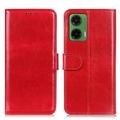 Motorola Moto G35 Portemonnee Hoesje met Magnetische Sluiting - Rood