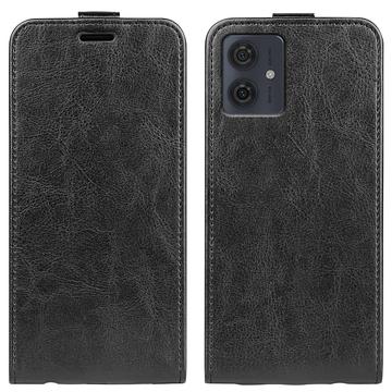 Motorola Moto G54 Verticale Flip Hoesje met Kaartsleuf