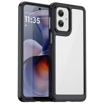 Motorola Moto G55 Anti-Shock Hybride Hoesje - Zwart