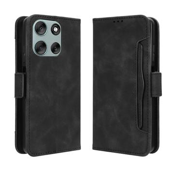 Motorola Moto G56 Kaarthouder Portemonnee Hoesje - Zwart