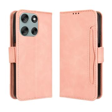 Motorola Moto G56 kaarthouder portemonnee hoesje - Roze