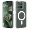 Motorola Moto G77 Power Hybride Hoesje - MagSafe Compatibel - Doorzichtig