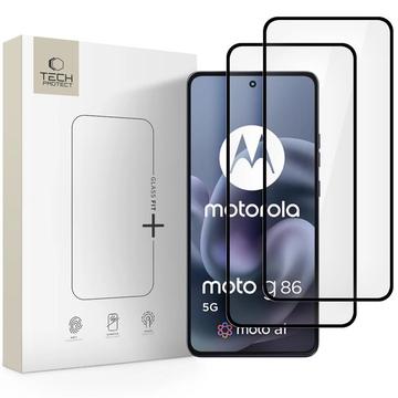 Motorola Moto G86/G86 Power Tech-Protect Glass Fit+ Glazen Screenprotector - 2 st. - Zwart