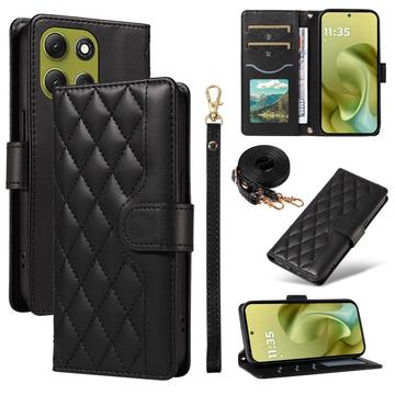 Motorola Moto G86 Luxe Gewatteerd Portemonnee Hoesje