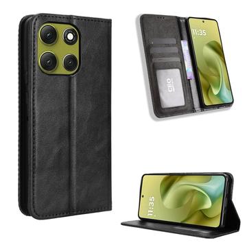 Motorola Moto G86 Retro Portemonnee Hoesje met Magneetsluiting
