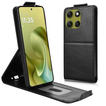 Motorola Moto G86 Verticale Flip Hoesje met standaard