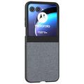 Motorola Razr 50/60/70 Strass Textuur Hybride Hoesje - Grijs