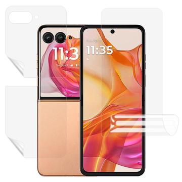 Motorola Razr 60 Ultra Full Cover Bescherming Set - Doorzichtig