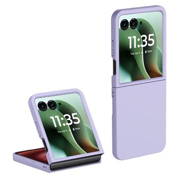 Motorola Razr 60 Ultra Geruberiseerd Kunststof Hoesje - Paars