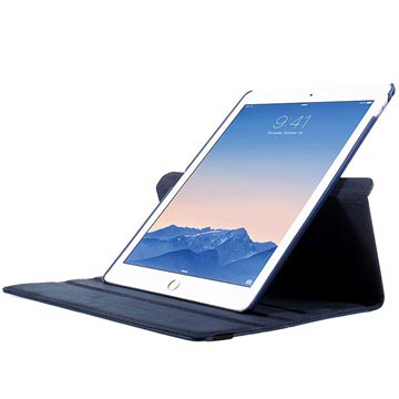 iPad Pro 12.9 Multifunctionele Roterende Cover - Donkerblauw