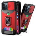 Multifunctionele 4-in-1 iPhone 11 Pro Hybrid Case - Rood