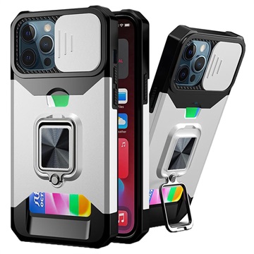 Multifunctionele 4-in-1 iPhone 11 Pro Hybrid Case - Zilver