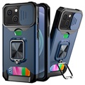 Multifunctionele 4-in-1 iPhone 13 Hybrid Case - Navy Blauw
