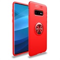 Samsung Galaxy S10+ Multifunctionele Magnetisch Ring Cover - Rood