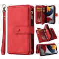 Multifunctionele Serie iPhone 14 Portemonnee Hoesje - Rood