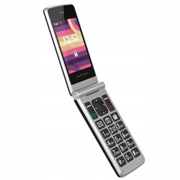 MyPhone Tango LTE Flip Telefoon met SOS & ICE Veiligheidsknoppen - Zwart / Zilver