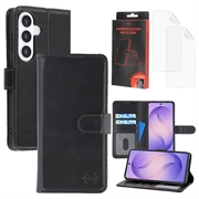 Samsung Galaxy S26+ MyTPhone CardMate Leren Portemonnee Hoesje - Zwart