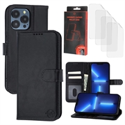 iPhone 13 Pro Max/12 Pro Max MyTPhone CardMate Leren Portemonnee Hoesje