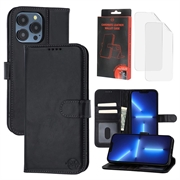 iPhone 13 Pro MyTPhone CardMate Leren Portemonnee Hoesje