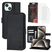 iPhone 15 MyTPhone CardMate Leren Portemonnee Hoesje