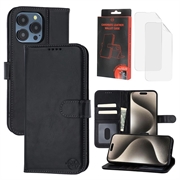 iPhone 15 Pro Max MyTPhone CardMate Leren Portemonnee Hoesje